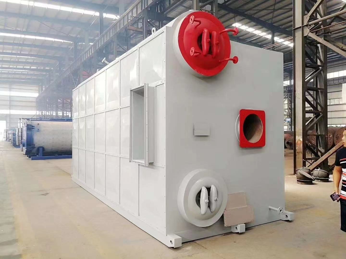 8吨WNS系列冷凝蒸汽锅炉用于饮料生产